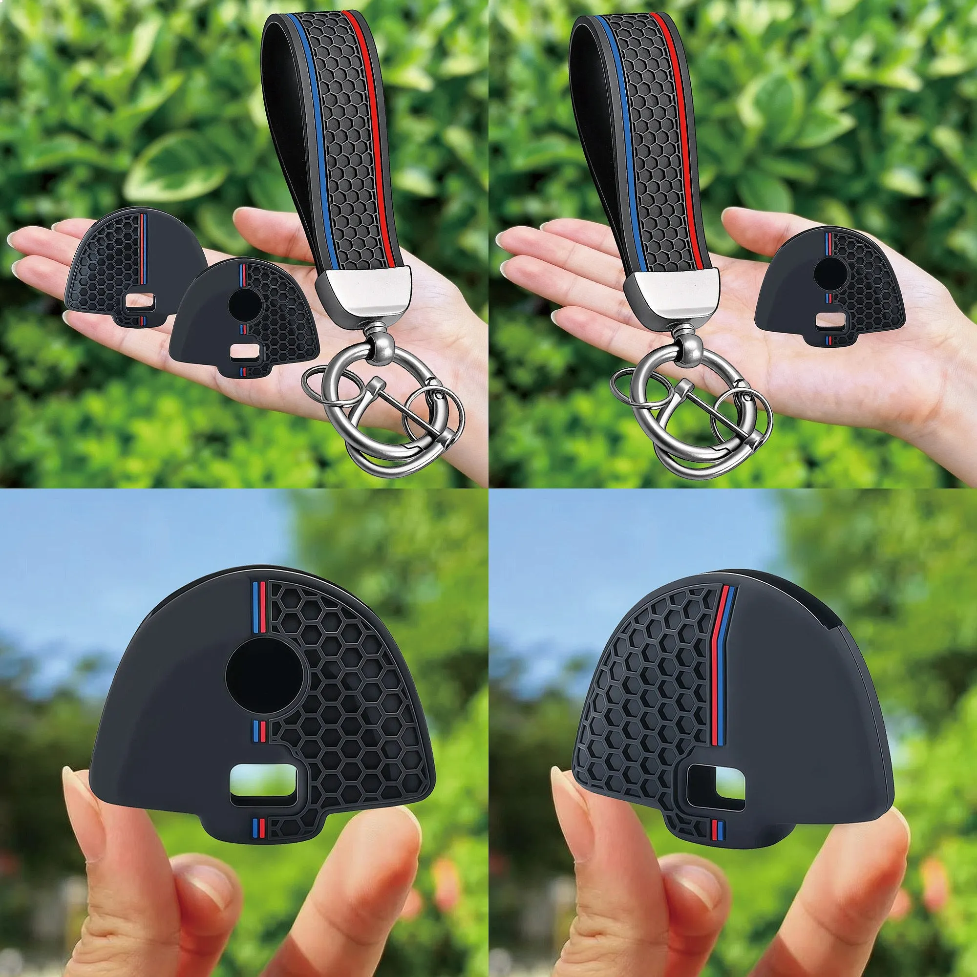 Keychain For BMW S1000r S1000rr S1000xr Silicone Car Key Fob Cover Auto Key Shell Remote Key Case