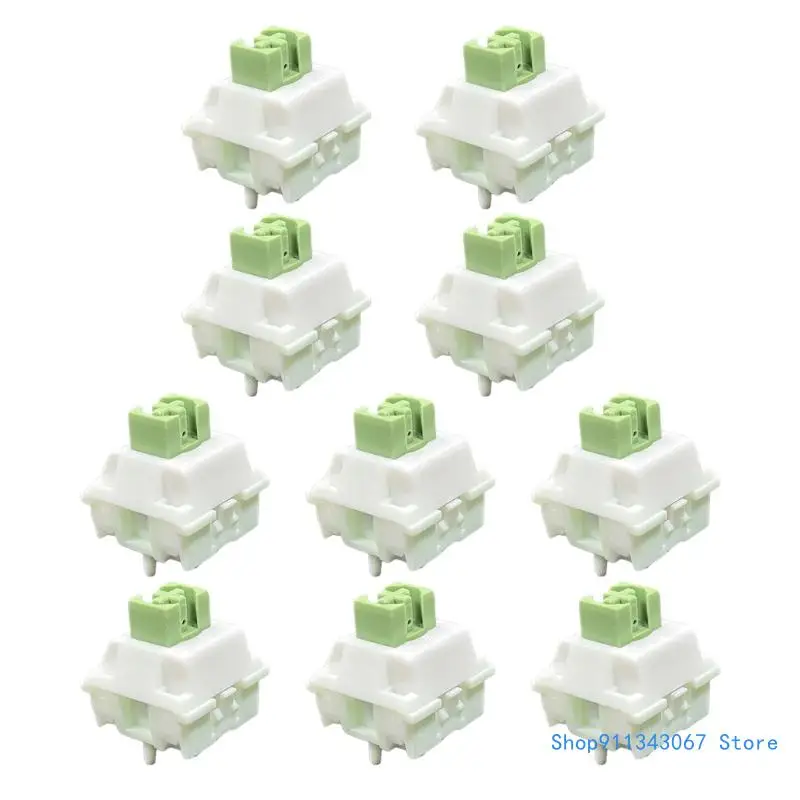 Linear Iced Matcha Switches 5PinsAxis Hot Plug for DIY Customize Gaming Keyboard (Pack of 10) Drop shipping