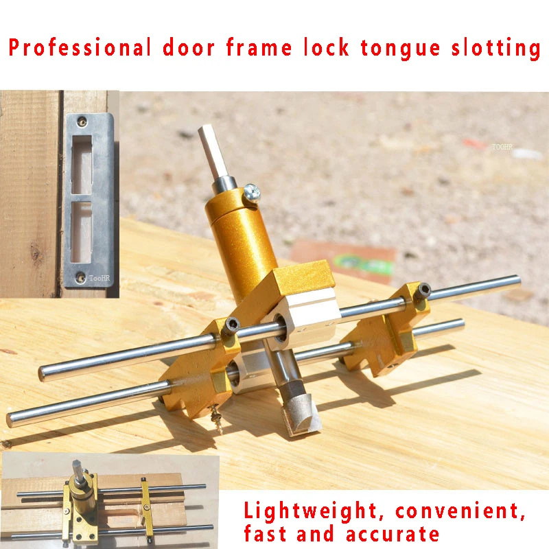 Aluminum Alloy Woodworking Mortising Jig - 300mm Pocket Hole Drill Guide for Electric Hand Drill