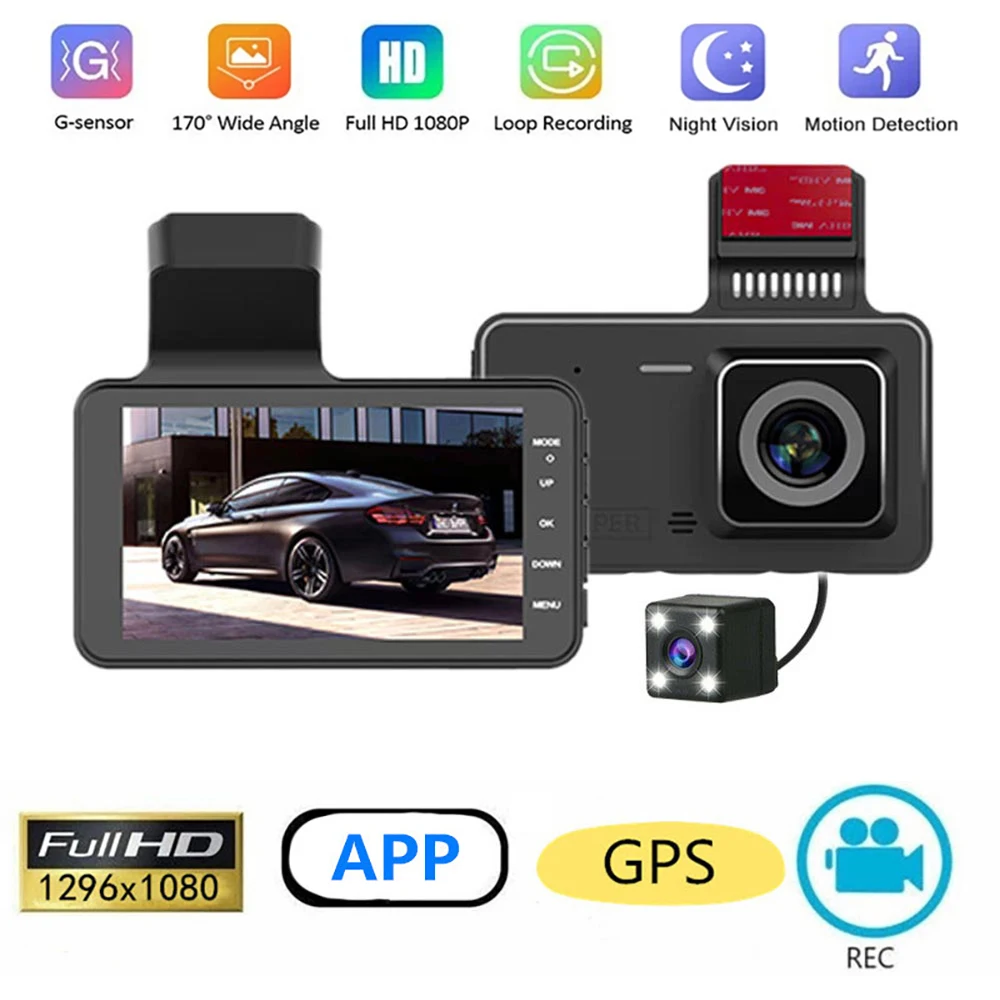 

Car DVR WiFi Dash Cam Full HD 1080P Rear View Vehicle Reverse Camera Video Recorder Black Box Auto Dashcam GPS Car Accessories