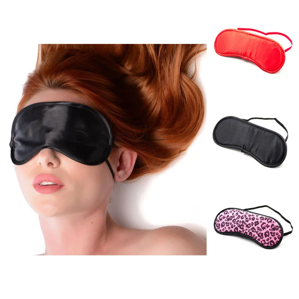 Máscara de ojos de algodón + esponja, cubierta para siesta, viaje, oficina, máscara para dormir, descanso, media sombra de ojos, cubierta de ayuda, venda para los ojos, Cosplay travieso
