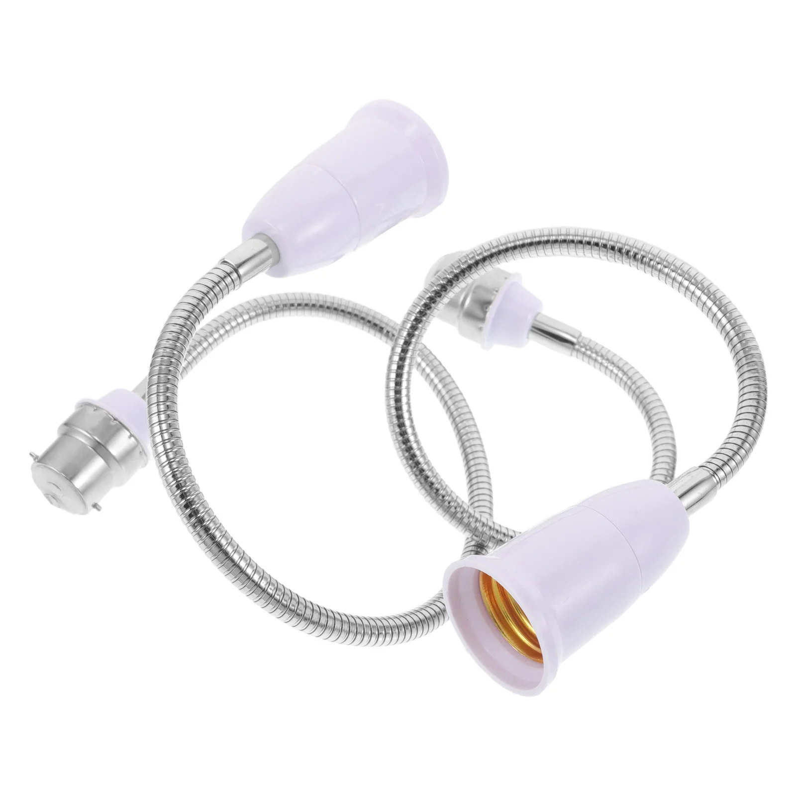 

2pcs Ceramic Holder Light Bulb Outlet Adapter B22 To E27 Socket Extender Converter Porcelain Base Heat Resistant Lamp Socket