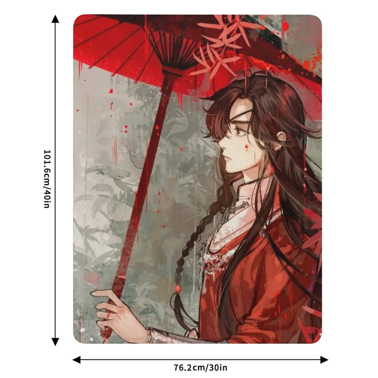 Heaven Official Blessing Fan Art Throw Blanket Picnic Luxury Brand Flannel Fabric blankets and throws For Baby Summer Blankets