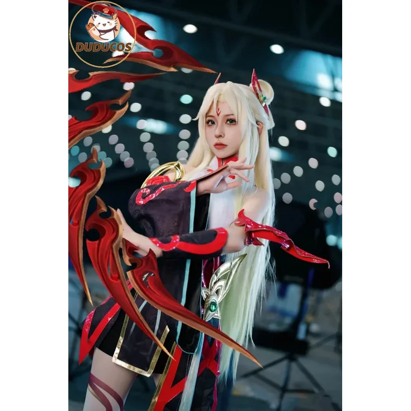 

DUDU-R LOL Mythmaker Irelia Cosplay Costume Game LOL Irelia Halloween Outfit Women Dress Champion New Skin