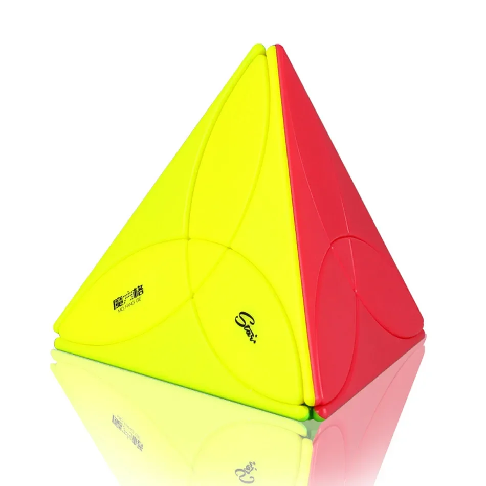 Qiyi 3x3x3 Piramide Cubo magico a forma strana Velocità E Puzzle professionali Abilità pratica Giocattoli educativi per bambini
