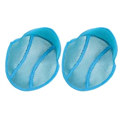 2 stücke Sicherheits liner Polyester Schutzhelm Kappe Einsatz Liner Schweiß band Kühl kissen Sicherheits schutz Air Mesh Liner Pad blau