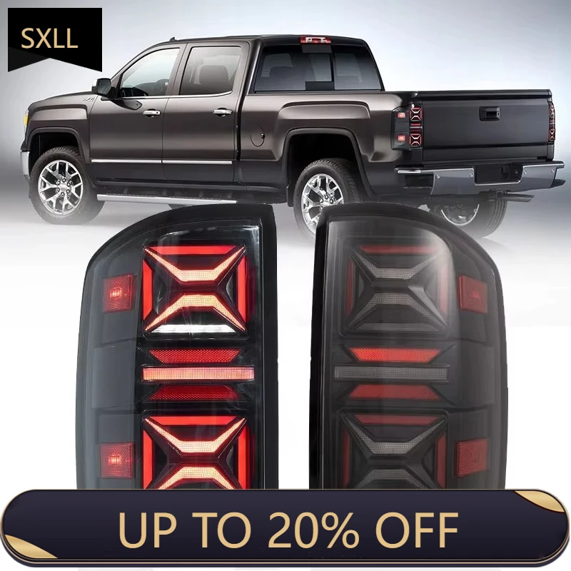 

SXLL VLAND новые заводские задние фонари с последовательными указателями поворота 2014-2018 автомобильные задние фонари для задних фонарей Sierra 1500