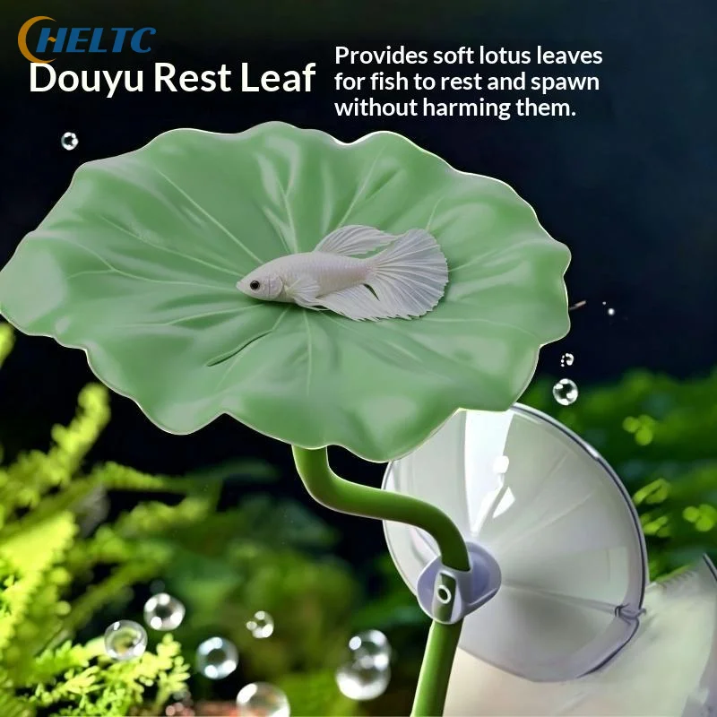 Soft Betta Fish Rest Lotus Leaf Fish Friendly Smooth Surface Stable Suction Cup For Betta Resting Spawning In Aquarium Tanks