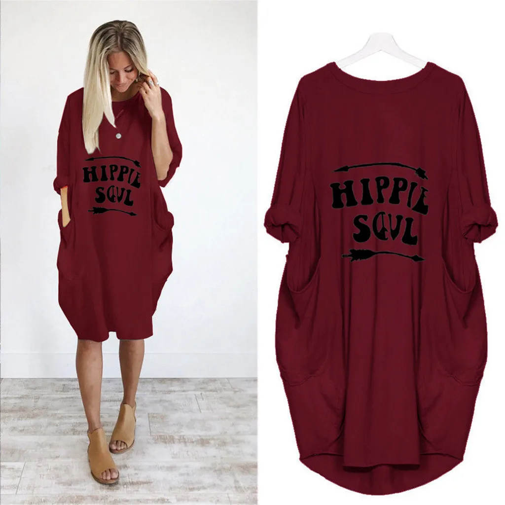 2023 Sundress Sexy Spaghetti Strap Plus Ladies Neck Size Loose Pocket Dress Long Crew Tops Casual Womens Dress Women's Dress