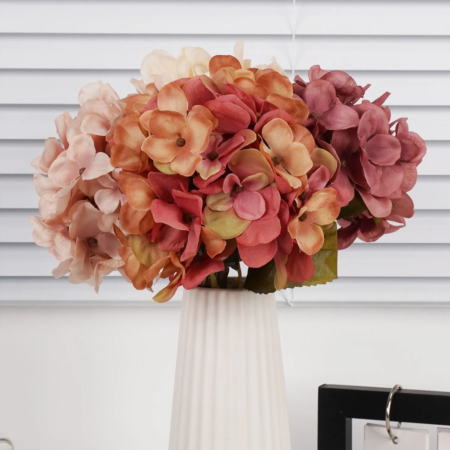 Künstliche Rose Blume Seide Hortensie Hochzeit kleinen Blumenstrauß gefälschte Blumen party DIY Herbst schöne Dekoration 36cm/14,17 inch