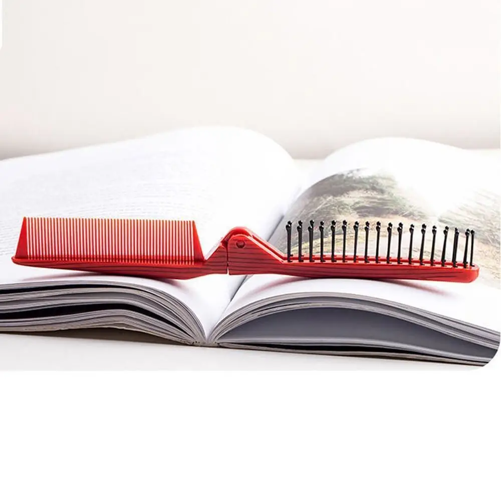 Portable Plastic Foldable Hair Comb Mini Travel Folding Comb Styling Tools Hair Brush