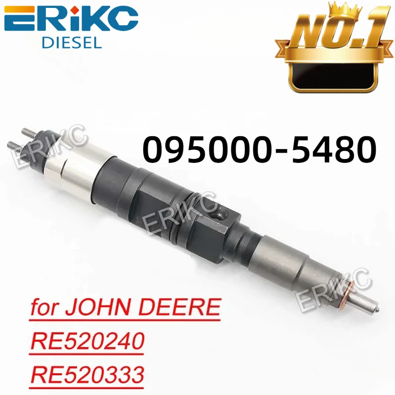 Inyector de Combustible 095000-5481, Boquilla de Inyección Diésel 095000-5480 para Tractor JOHN DEERE 095000-5480 5481, RE520240 RE520333