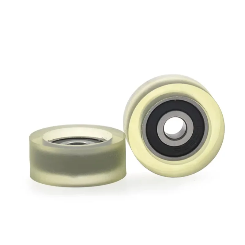 Puleggia con cuscinetto silenzioso in poliuretano PU rivestito in gomma da 1 pezzo 5x22x9mm