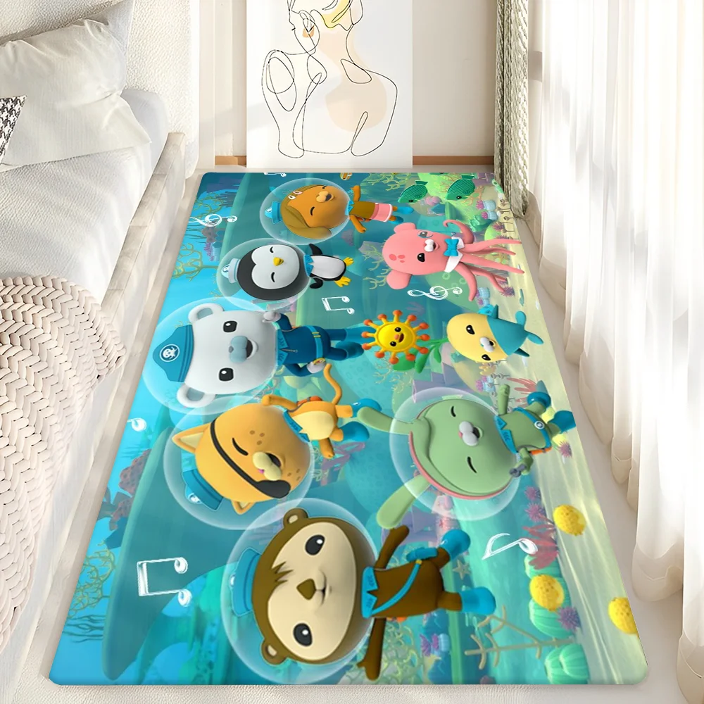 Octonauts nadruk kreskówkowy wycieraczka do drzwi wejściowych zmywalna antypoślizgowa sofa do salonu krzesła mata kuchenna Alfombra