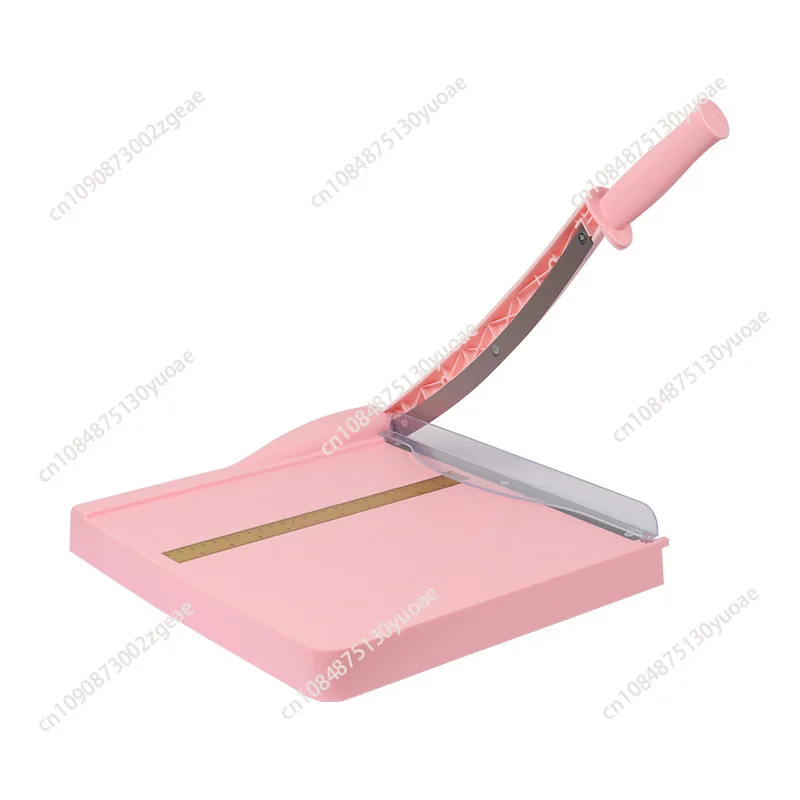 Pink A4 Guillotine Photo Paper Cutter Heavy Duty 12 Inch Professional Manual Paper Trimmer