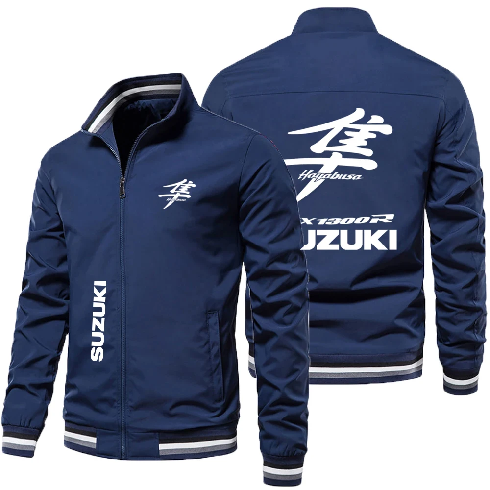 Suzuki Hayabusa GSX 1300R Men's Oversized Motorcycle Jacket Casual Sports Coat for Spring Autumn New 2026 Male Clothing