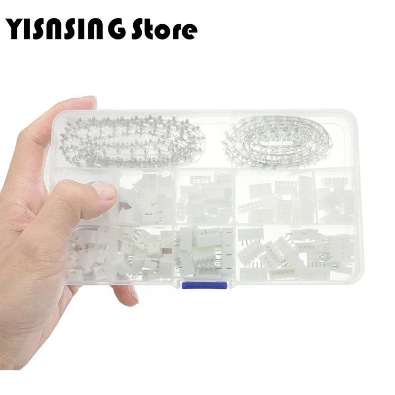 560PCs xh2.54 2p 3p 4p 5 pin 2.54mm pitch terminal kit/housing/pin header JST connector wire connectors adaptor XH DIY kits