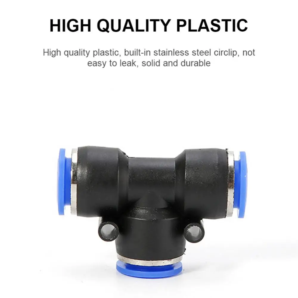 1-Pneumatic components pneumatic pipe quick coupling T-positive tee connector PE connector