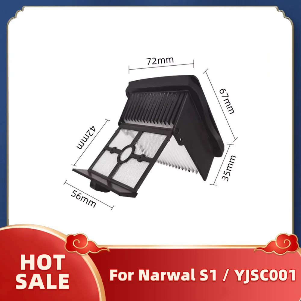 Cepillo de rodillo para aspiradora en seco y húmedo, accesorios de repuesto para Narwal S1