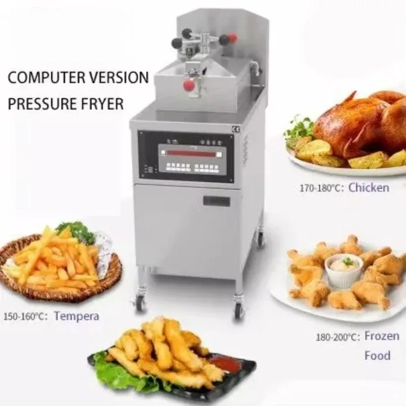 Freidora de Pollo a Presión Personalizada, Freidora de Gas Comercial, Máquina Freidora de Pollo Tipo KFC