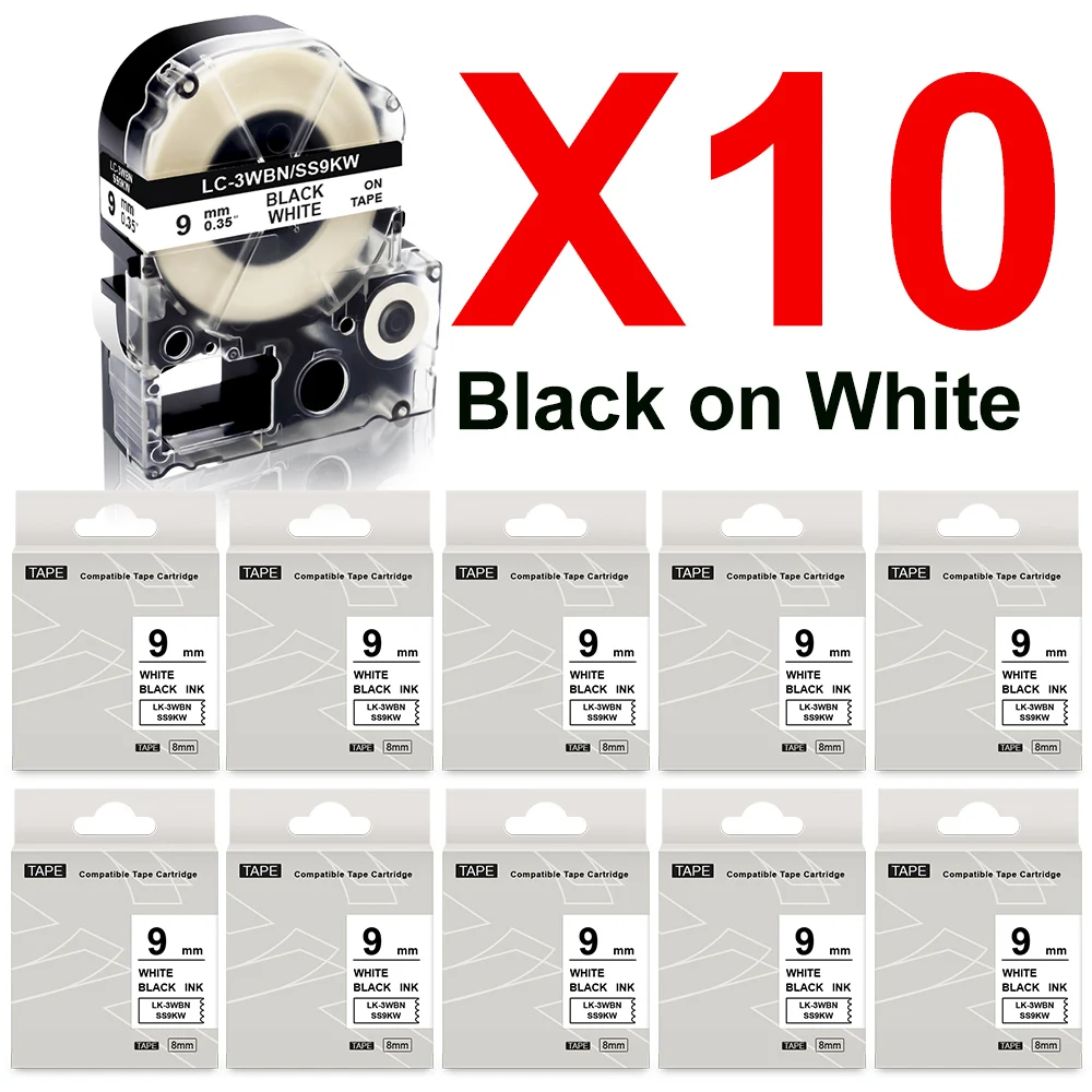 

Ярлыки для Epson ST9KW SC9RW, SC9YW, SC9BW, SC9GW, 9 мм