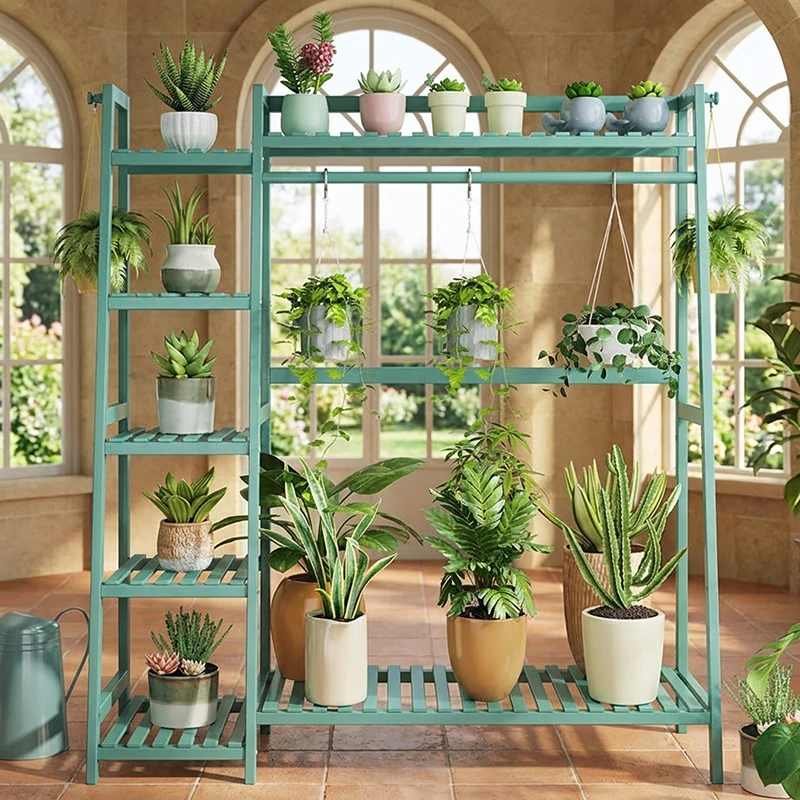 & Garden Balcony Flower Stand Indoor Outdoor Plant Shelves Multi Tier floor Standing Living Room Decor Luxury Home Furniture