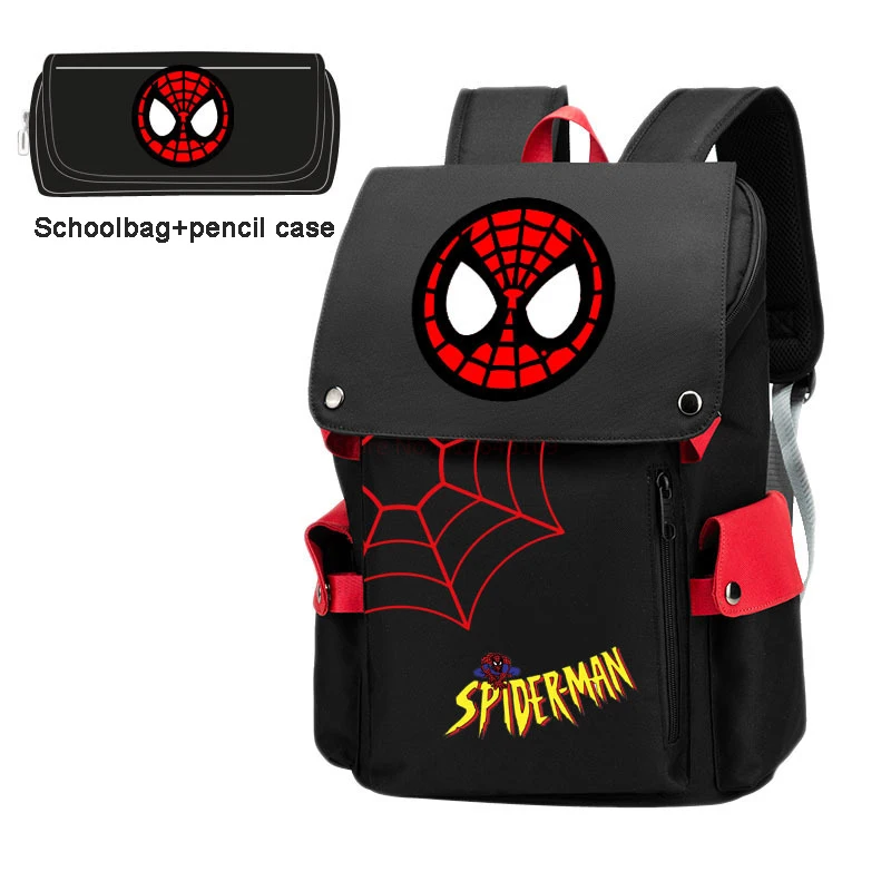 Noctilucent New School Bags For Boys Captain America Spider Man Primary Student Shoulder Orthopedic Backpack Grade 1-3 Mochilas