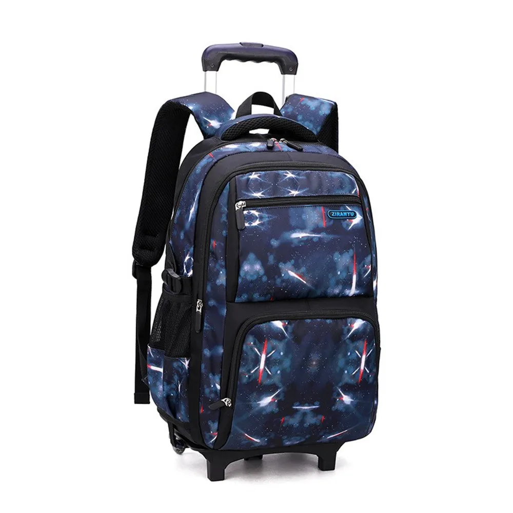 Korean Style School Bag Children Backpack Kids Boy Detachable 2 wheels Trolley Case Schoolbag Girl Climb Stairs bookbag  Handbag