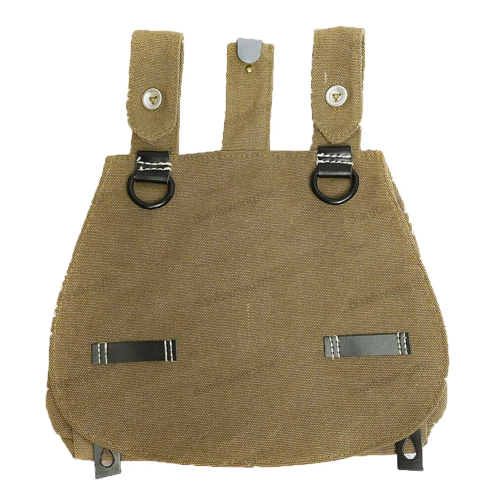 

WW2 German Grey Green Thick Canvas Bread Bag Tactical Rucksack Pocket Outdoor Camping Hiking Food Storage Pouch Travel Bag