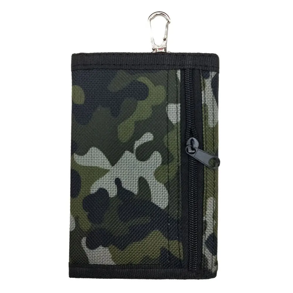 Multifunctional Camouflage Slim Wallet Gifts with Zipper Outdoor Travel Coin Purse Women Man Classic Trifold Sports Wallet