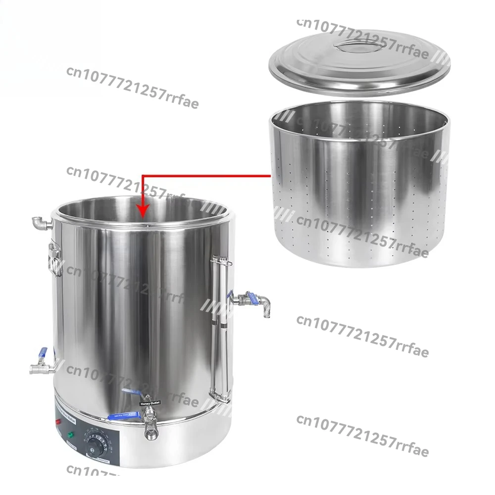 Electric heating bucket honey preheating bucket honey oil wax storage tank with heater