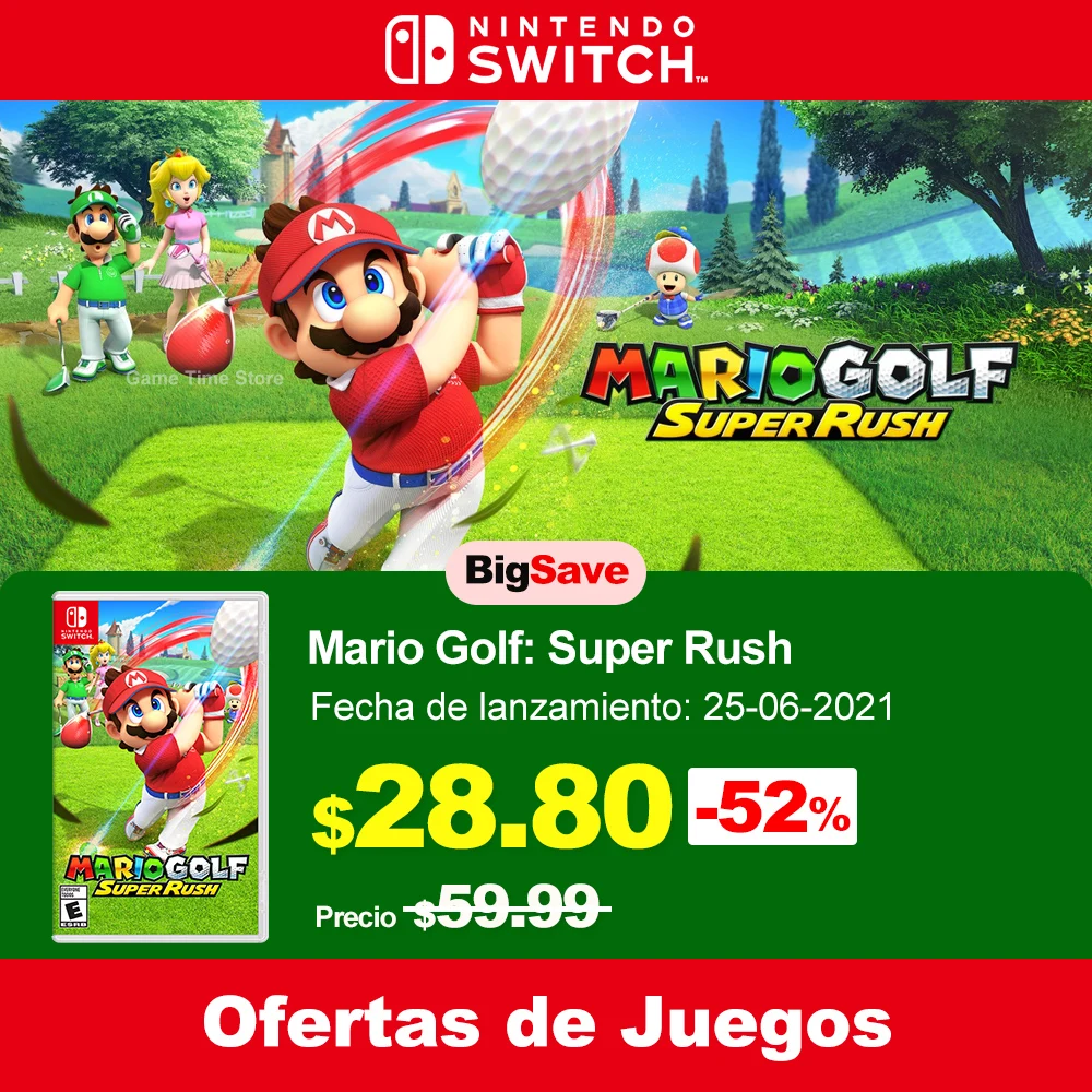 

Mario Golf: Super Rush Nintendo Switch Game Deals 100% New Physical Game Card Sports Game for Nintendo Switch Game Console