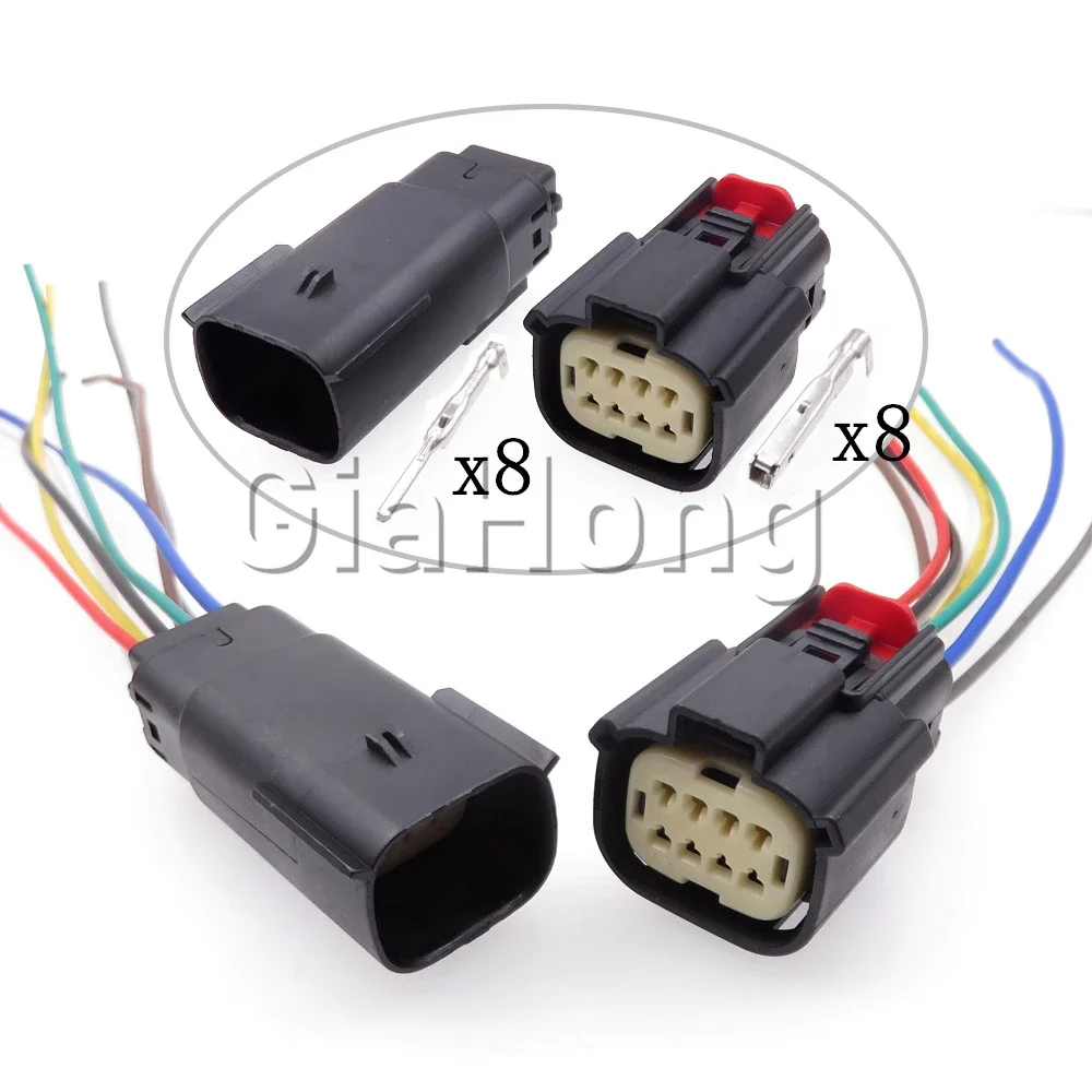 

1 Set 8 Ways AC Assembly Car Plastic Housing Connector 33482-4801 33472-0801 Auto Engine Wire Cable Waterproof Plug