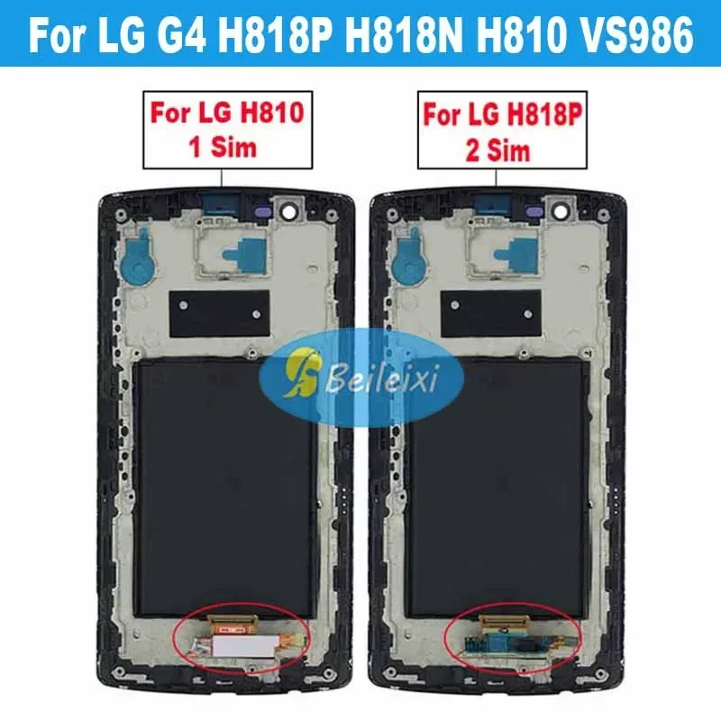 

For LG G4 H810 H815 VS986 VS999 H815T LS991 DS1402 LCD Display Touch Screen Digitizer Assembly For LG G4 Dual H818 H818N H818P