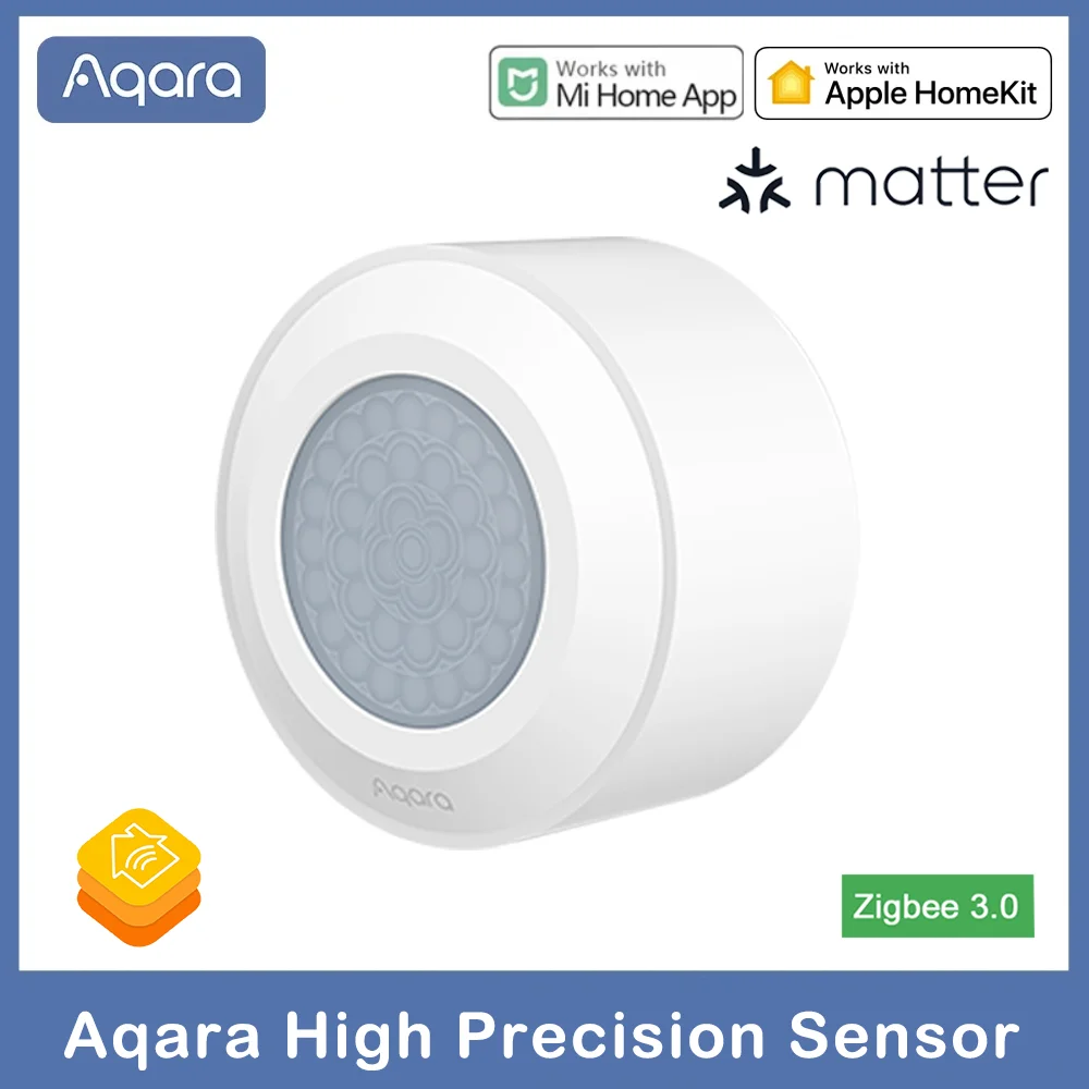 

Aqara Matter High Precision Human Sensor Motion Sensor Body ZigBee3.0 Wireless Movement sensor IPX5 Waterproof Work With Homekit