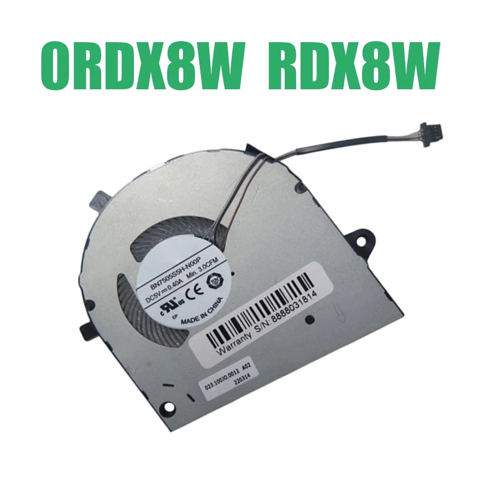 

For DELL For Inspiron 5300 5301 For Vostro 5300 5301 0RDX8W RDX8W EG50040S1-CK70-S9A 023.100J9.0002 BN7505S5H-N00P CPU Fan