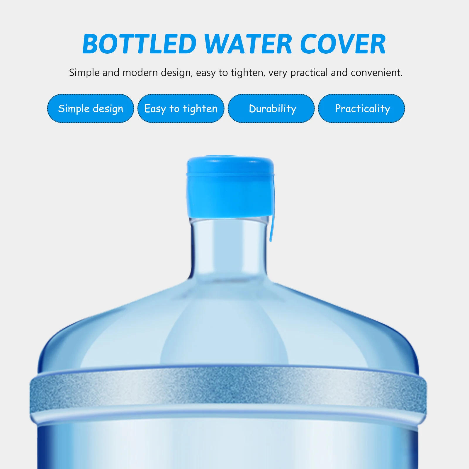 

40Pcs Water Bucket Lids High Quality Plastic Reusable Jug Caps Thread Design for Home Use Sealing Bottle Caps