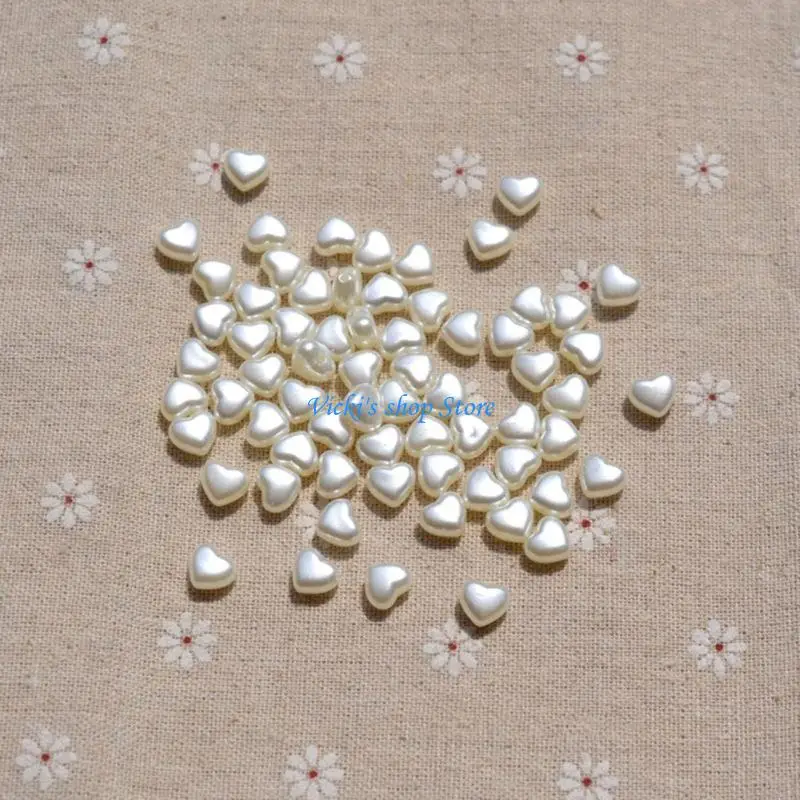 Cross-Loose Beads Acrylic Heart Faceted-Bead for DIY Bracelet Necklace Making