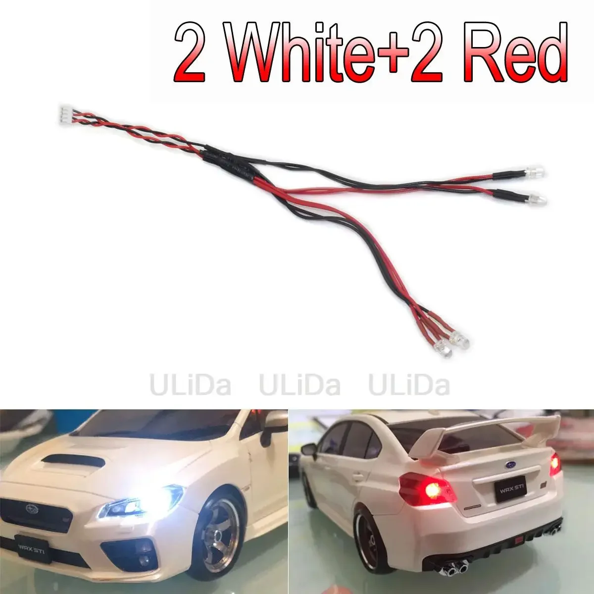สําหรับ Kyosho RC รถ Mini-Z กีฬา AWD MA020 Mr03 FWD RWD เฉพาะกีฬาหลอดไฟ LED สีขาวใสและสีแดง