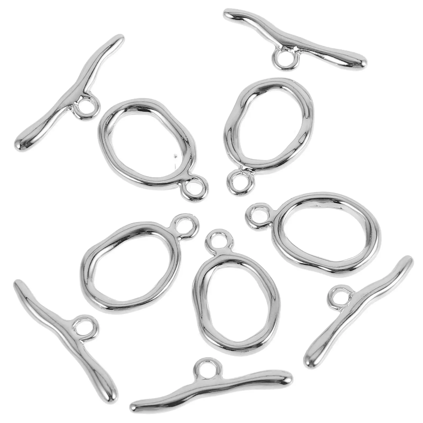 

5 Sets Connection Buckle Locket Gold Wire for Jewelry Making Necklace Chain Connector Clasps