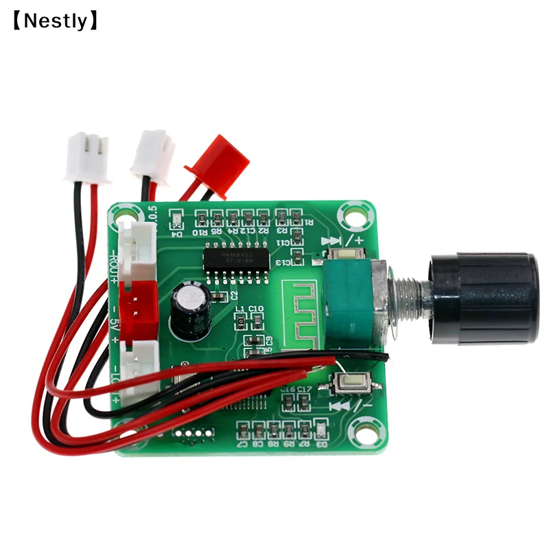XH-A158 Ultra Clear Bluetooth 5.0 Audio Power Amplifier Board Small Power Pam8403 Wireless Speaker Amplifier Board 5W*2〔Nest〕