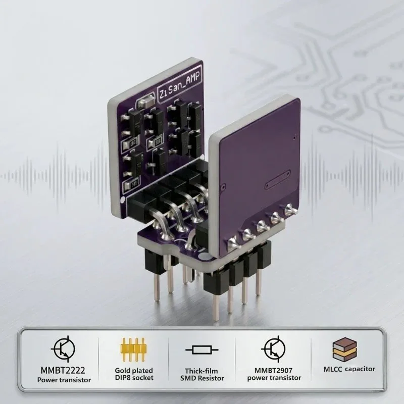 Discrete Direct Insert Dual Op Amp Upgrade Board Replace AD8620 NE5532 OPA2604 OP275 AD797 Dual Operational Amplifier Module