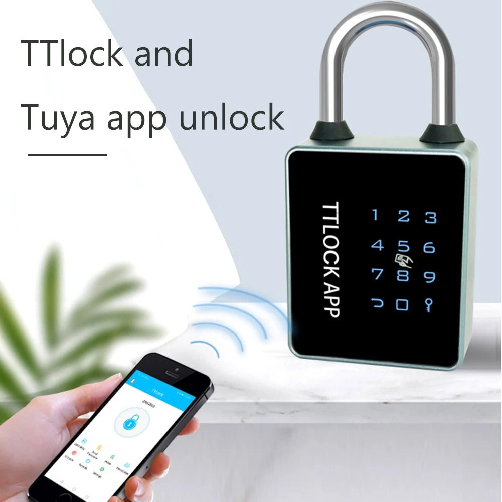 Smart Fingerprint Padlock Tuya TTLOCK APP Waterproof Biometric Thumbprint Door Locks Keyless House Luggage Security Alloy Locks