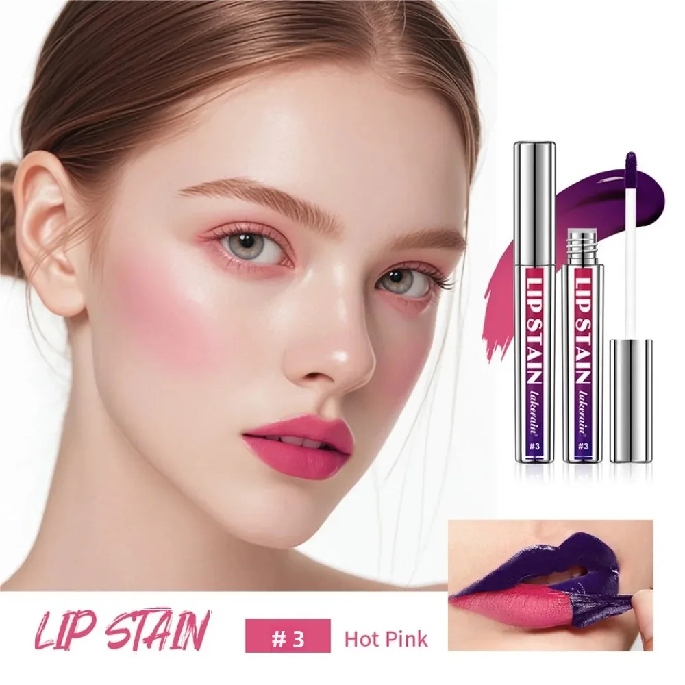 Matte Lip Stain Silver Pipe Peel-Off Lip Tint blijvende Moisturizer Waterdicht Zweetbestendig Non-stick Cup Peel off Lip Liner Pencil