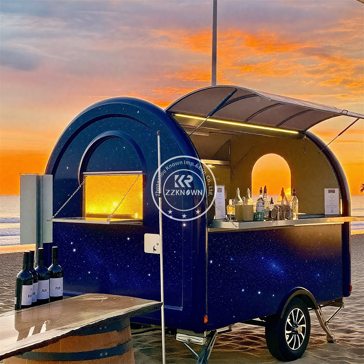 

Концессионный грузовик для общественного питания из нержавеющей стали, грузовик для закусок, барбекю, фаст-фуда, полностью оборудованный мобильный прицеп для еды с полной кухней