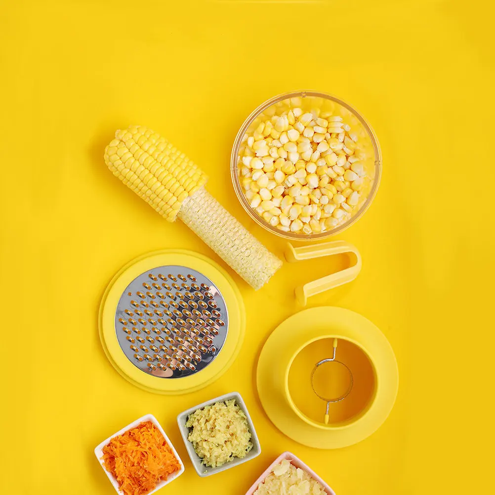 1Pcs Multi Functional Corn Stripper Stainless Steel Corn Peeler Kernel Grater Compact Design Saves Effort Slipping