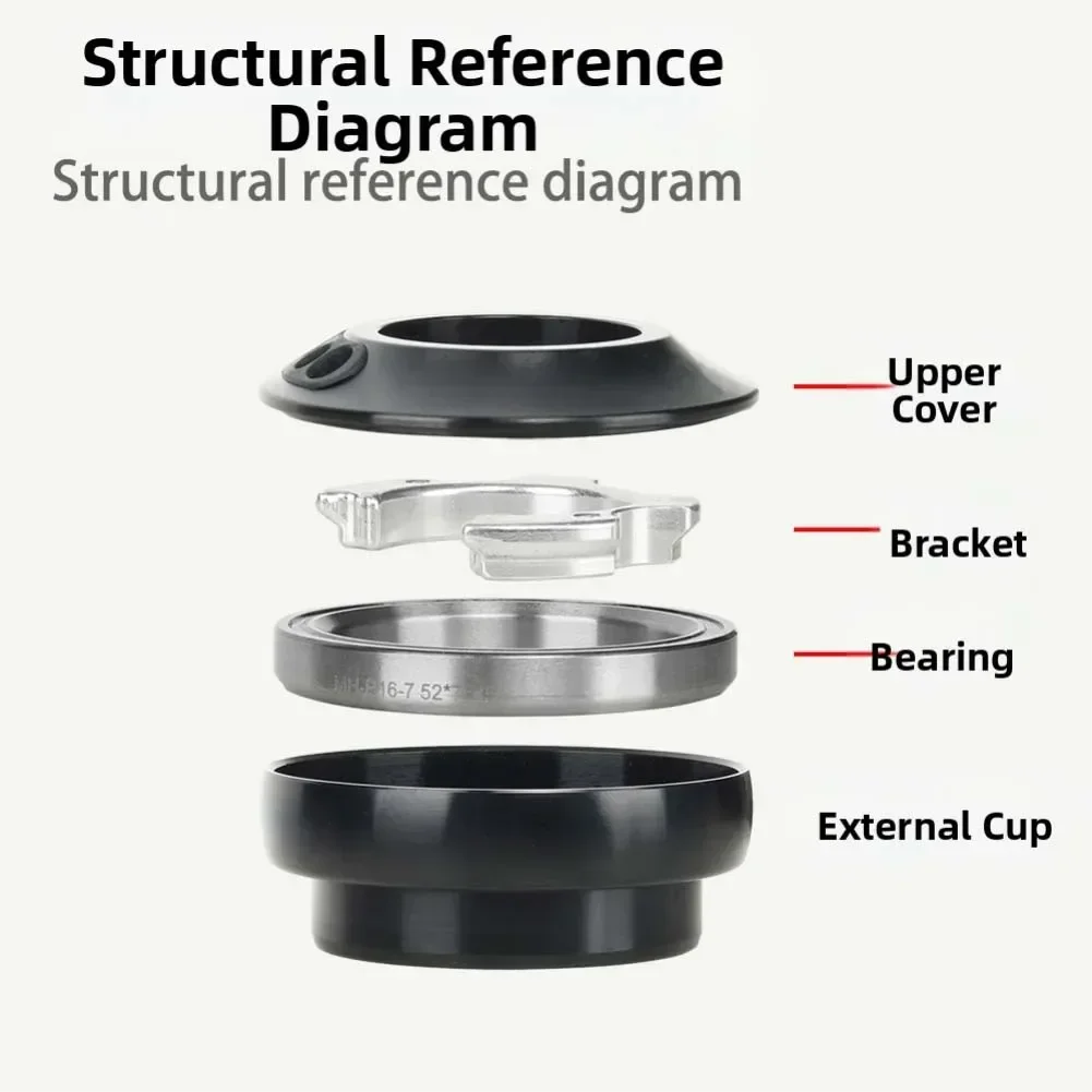 

Набор чаш для велосипедной гарнитуры 4441 846 9 с внешней чашей и крышкой с резьбой для шоссейных велосипедов с рамами внутреннего диаметра