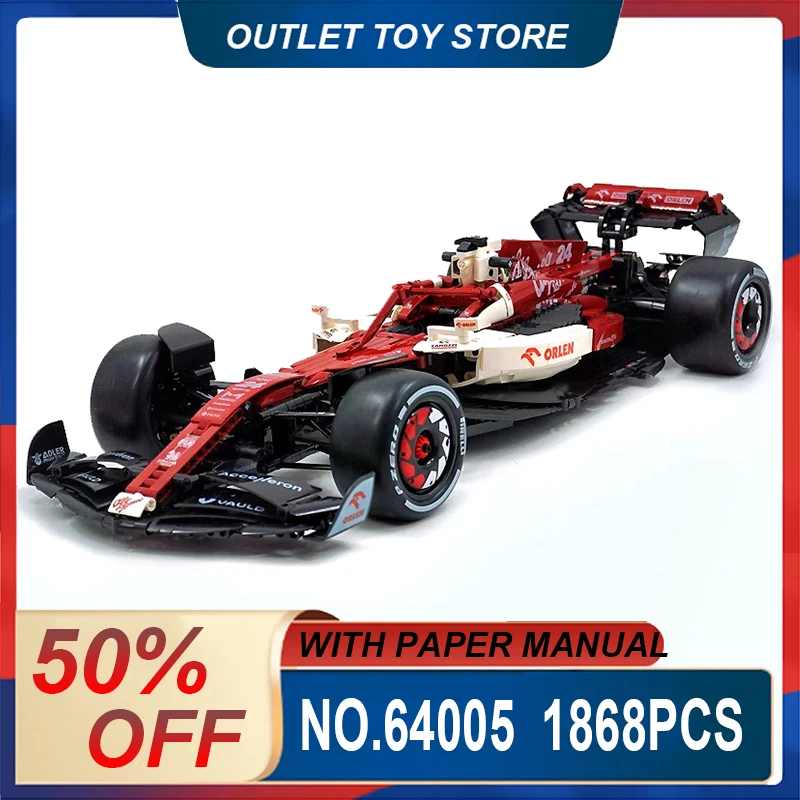 

CADA 64005 MOC Formula Car F1S Model Building Blocks Brick DIY Puzzle Toys Assembly Birthday Christmas Gifts For Kids