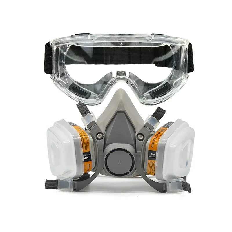 6200 Rubber Gas Mask Applicable for Pesticide Formaldehyde Paint Chemical Laboratory and Dust