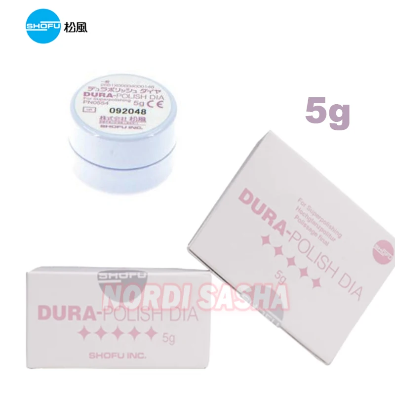 SHOFU 5g Dental Diamond Polishing Paste DURA POLISH DIA Dental Polishing Paste Dental Lab Materials Fine Polishing